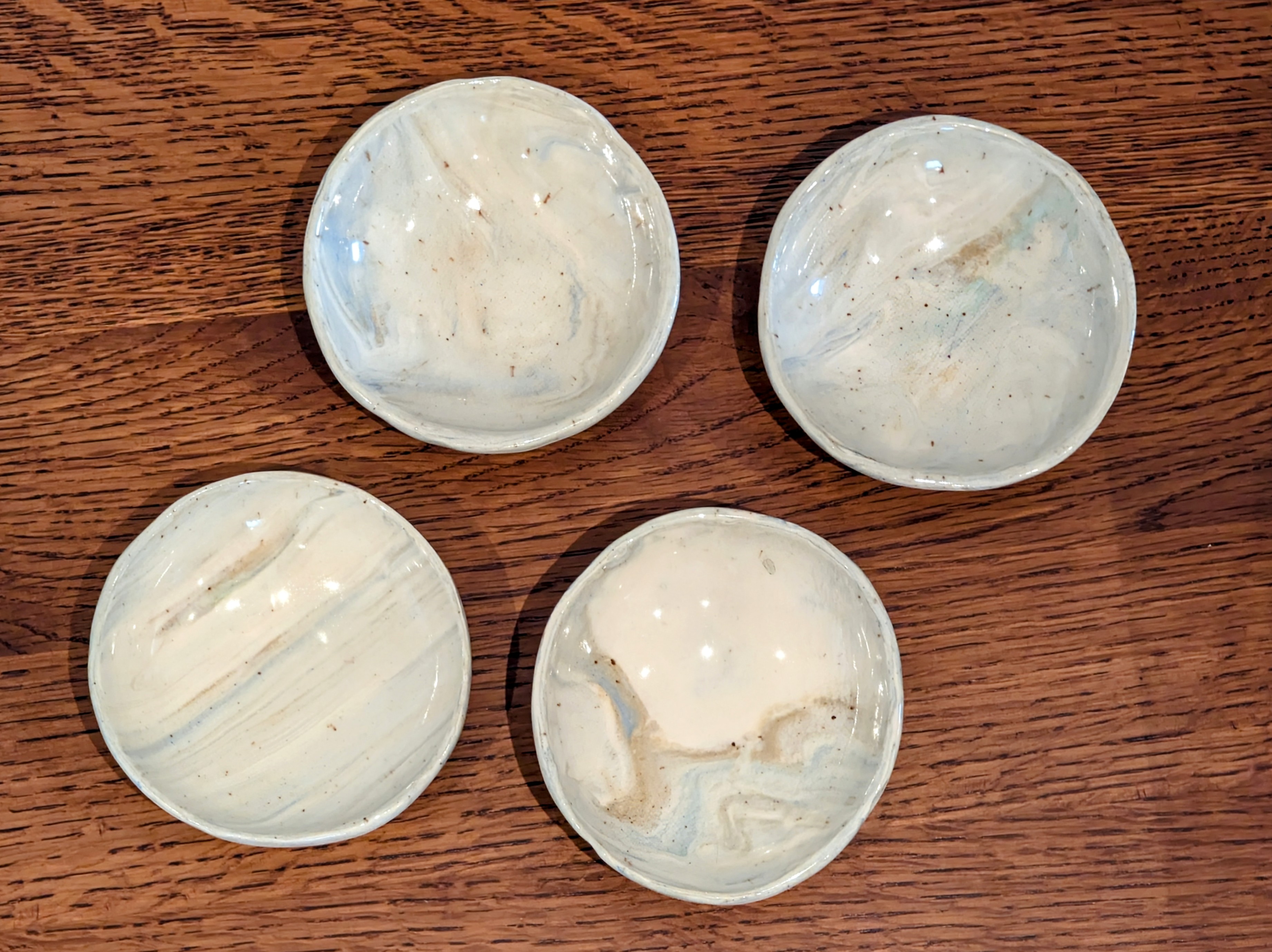 Pale Planet Bowls, top view